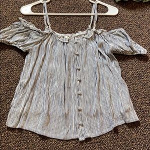 Off the shoulder tank